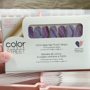 Color Street Lavender Swirl Nail Strips